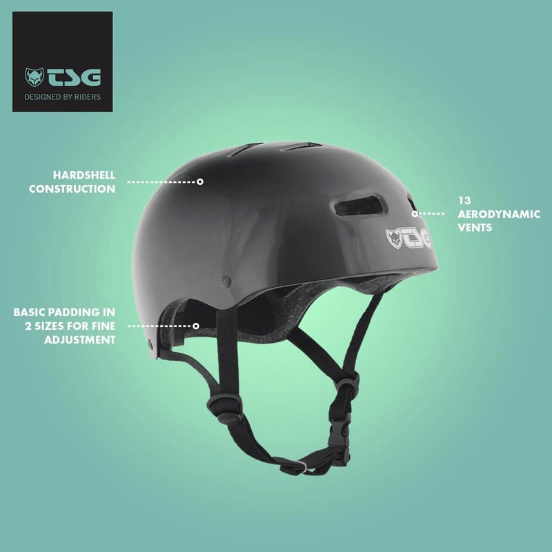 TSG Skate/BMX Bike & Skate Helmet | Protective Gear for Men & Women | Cycling, BMX, Skateboarding, Rollerblading, Roller Derby, E-Boarding, E-Skating, Longboarding, Safety Certified | Swiss Design - Image 3