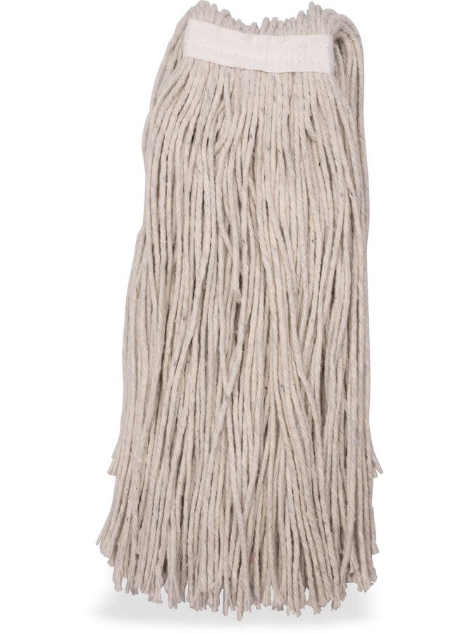 SPARTA Flo-Pac Cotton Mop Head, Cut-End, Narrow Band with White Band for Organized Cleaning, 32 Inches, Tan - Image 2