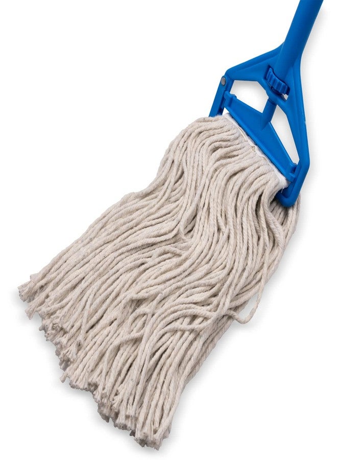 SPARTA Flo-Pac Cotton Mop Head, Cut-End, Narrow Band with White Band for Organized Cleaning, 32 Inches, Tan - Image 5