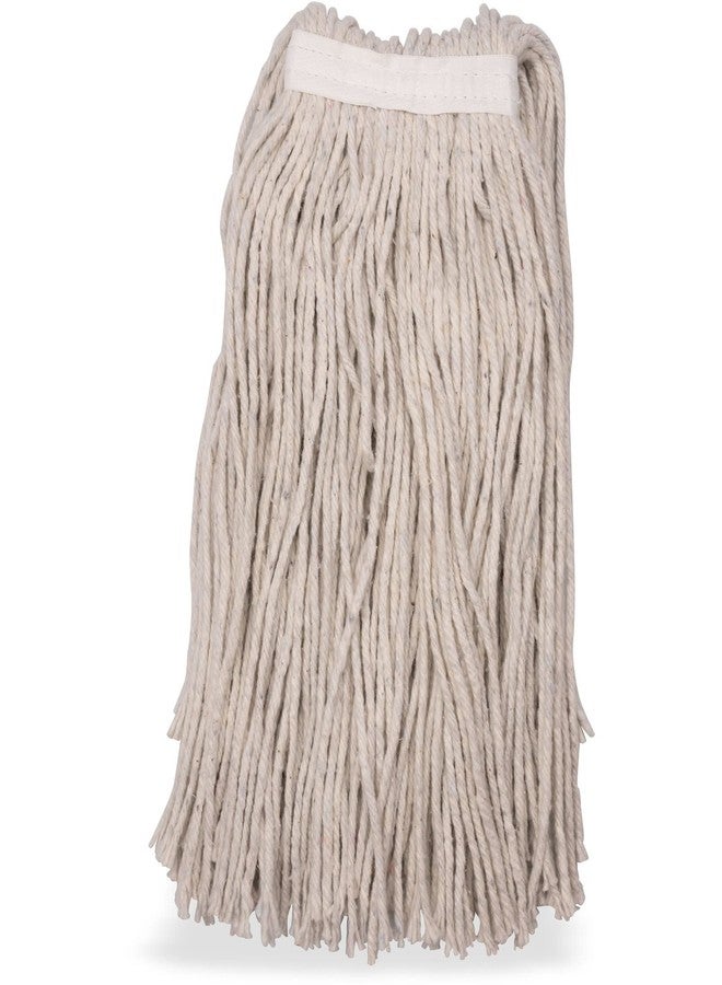 SPARTA Flo-Pac Cotton Mop Head, Cut-End, Narrow Band with White Band for Organized Cleaning, 32 Inches, Tan - Image 4