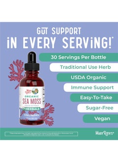 MaryRuth Organics Organic Sea Moss Liquid Drops Unflavored 1 Fl Oz  - Image 4