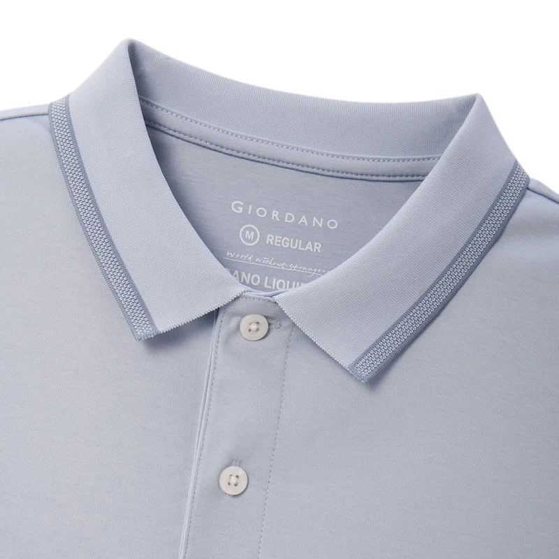 GIORDANO Men's Solid Liquid Touch Polo