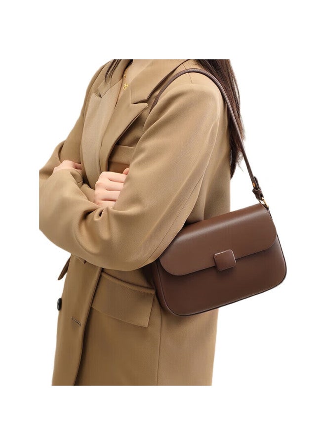 Viney Leather Handbag, Women'S Fashion Crossbody Tofu Bag, Light Luxury Shoulder Bag, Birthday Gift For Girlfriend, Qixi Festival Gift - Image 2