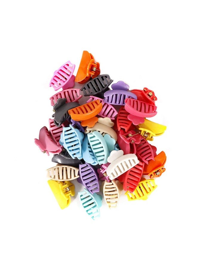 Shivarth Assorted Multicolour Girl'S Plastic Hair Clips 36 Pcs - Image 3