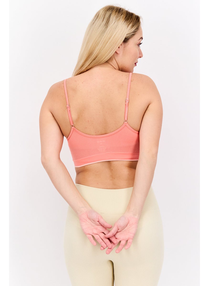 RBX - Women 3pc Sportswear Fit Training Sports Bra, Pink - Image 1