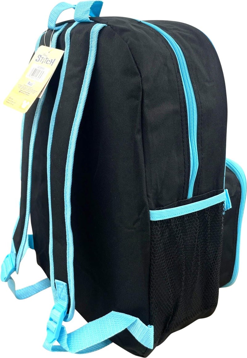 Ruz Disney Stitch 16 Inch School Backpack With Removable Lunch Box Set (Lilo & Stitch) - Image 3