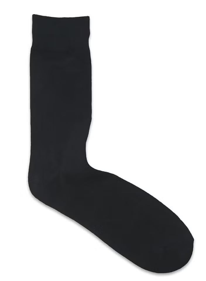 10-Pack Breathable Mesh 100% Cotton Mid-Crew Socks, Unisex Adults Cushioned Crew Socks,Perfect for Daily Wear, Sports and Casual Occasions(Black) - Image 4