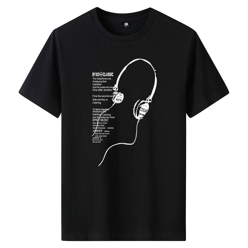 2025 Men'S Short-Sleeved T-Shirt Loose Youth Short-Sleeved T-Blooded Men'S Trbottomy Brand Half-Sleeved T-Shirt Bottoming Shirt - Image 3