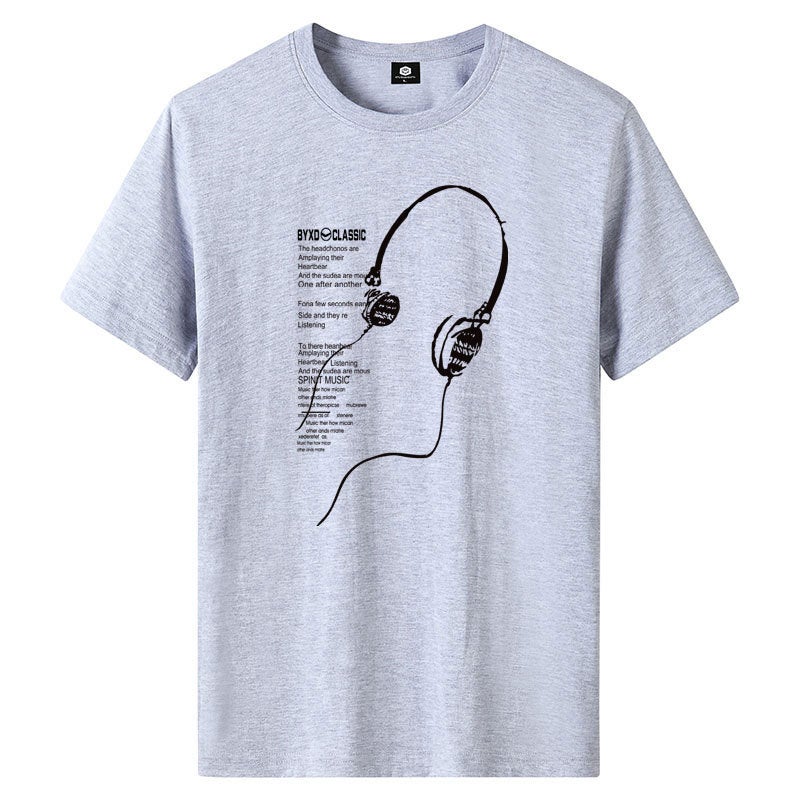 2025 Men'S Short-Sleeved T-Shirt Loose Youth Short-Sleeved T-Blooded Men'S Trbottomy Brand Half-Sleeved T-Shirt Bottoming Shirt - Image 4