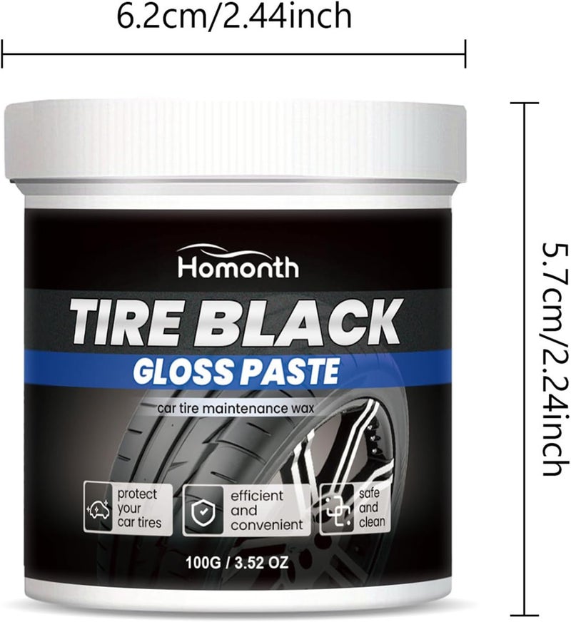 Car Tire Wax | Premium Liquid Formula, 6.2x5.7cm Compact Container, Durable Protective Layer | Cleans Polishes Restores Metal, Prevents Environmental Damage | Auto Wheel Maintenance Solution For Truck - Image 5
