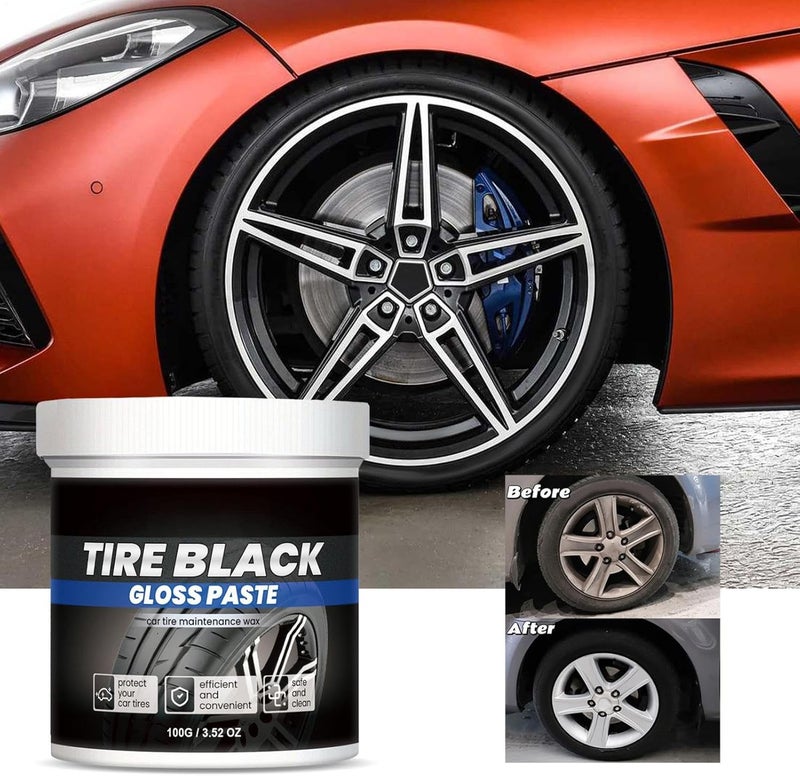 Car Tire Wax | Premium Liquid Formula, 6.2x5.7cm Compact Container, Durable Protective Layer | Cleans Polishes Restores Metal, Prevents Environmental Damage | Auto Wheel Maintenance Solution For Truck - Image 3