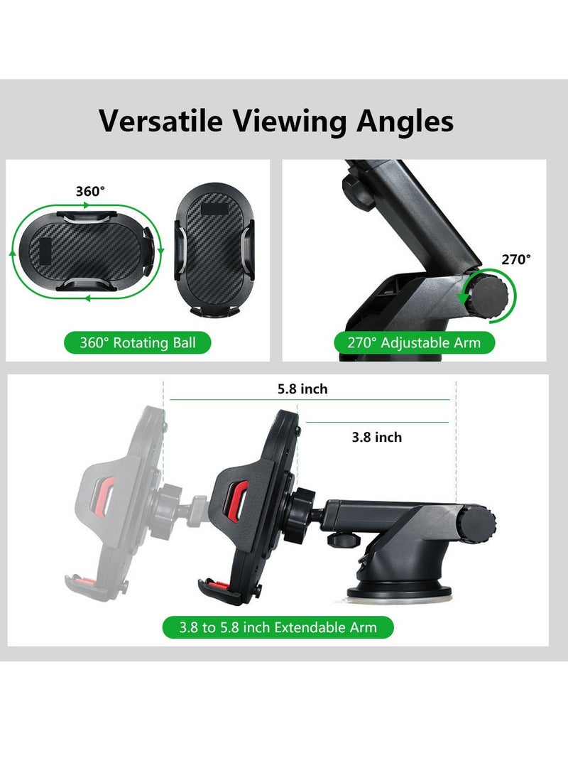 General Cantilever Mobile Phone Stand - Car Windshield Dashboard Car Navigation Multi-Functional Fixed Rotation Stand  - Image 2