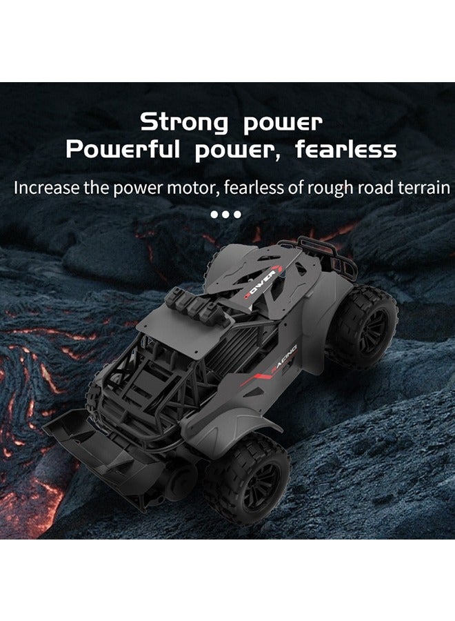 Alloy high-speed remote control off-road vehicle, RC climbing car professional drift racing monster truck, simulation control with roof lights suitable for all-terrain remote control toy vehicles, suitable for boys, girls, adults, toys and gifts - Image 2