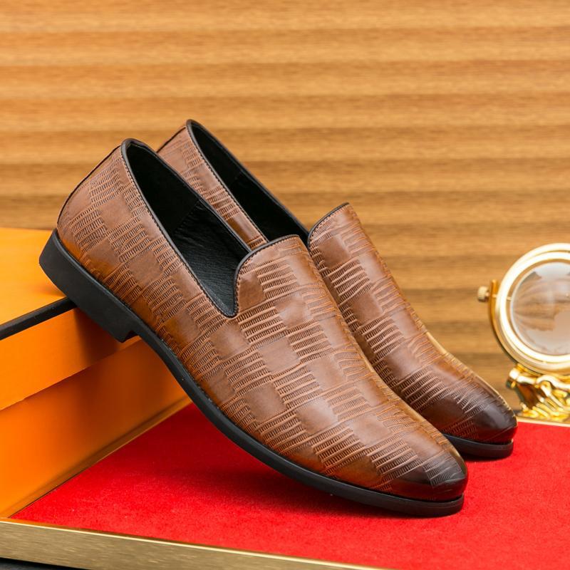 Loafers Men'S British Casual Shoes Korean Style Trendy Leather Shoes Young Men Driving Shoes Young Men Personality - Image 2