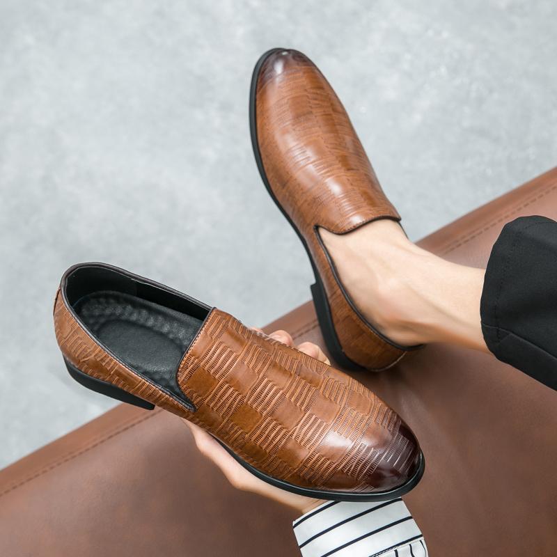 Loafers Men'S British Casual Shoes Korean Style Trendy Leather Shoes Young Men Driving Shoes Young Men Personality - Image 4