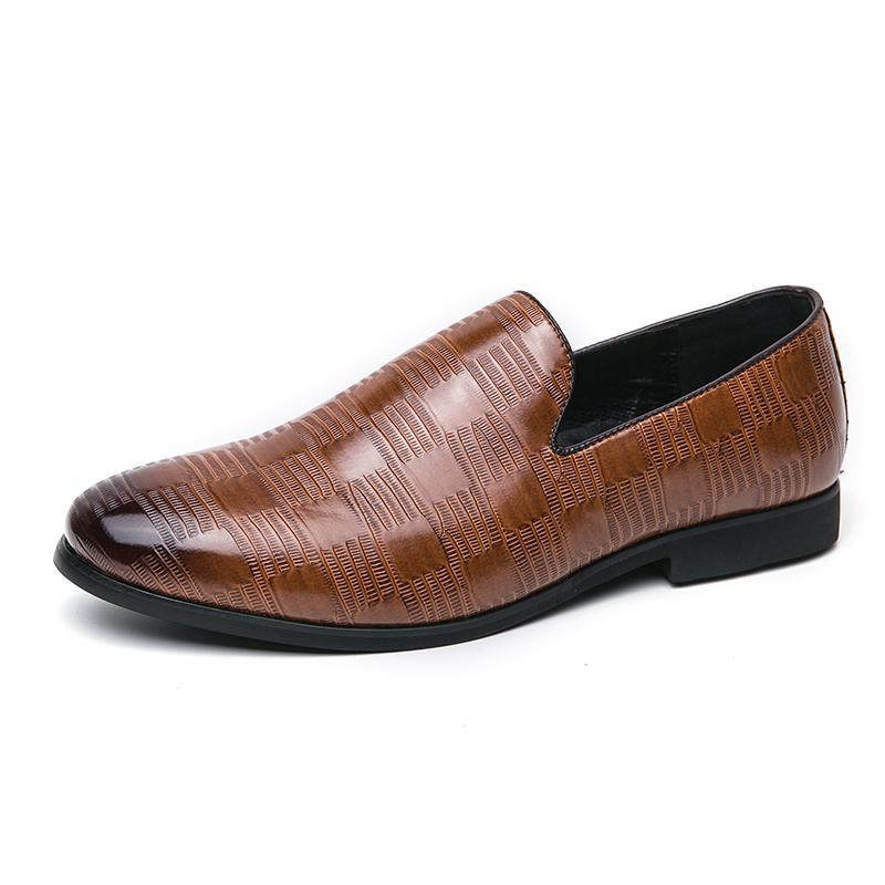 Loafers Men'S British Casual Shoes Korean Style Trendy Leather Shoes Young Men Driving Shoes Young Men Personality - Image 3