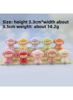 Shake The Sound Of Live Explosions Push Push Music Remove Blind Bag To Touch Resin Ornaments Three-dimensional Plane Miniature Small Animal Adorable Grains-Color:[solid Color Flocking] Ge You Lying Li Four-Specifications:Blind Bag (single)