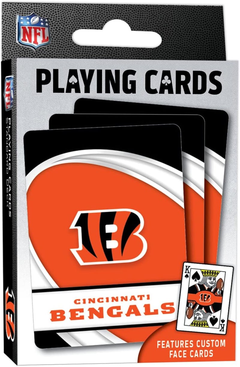 Master Pieces NFL Playing Cards – Officially Licensed Cincinnati Bengals Football Deck for Adults and Kids – Premium Team Collectible Poker Game Set – Great Birthday or Fans Holiday Bengals Merch Gift - Image 1
