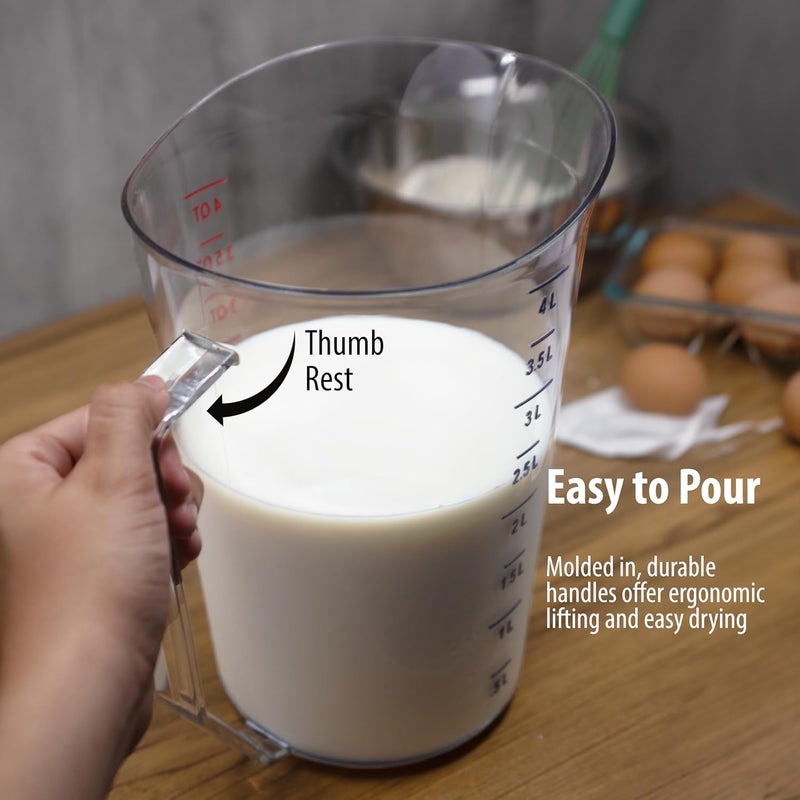 Cambro (400MCCW135) 4 qt Liquid Measuring Cup - Camwear® - Image 4