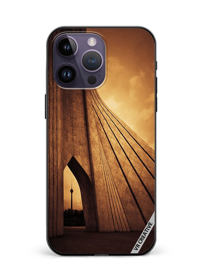 Protective Case Cover For Apple iPhone 15 Pro Tehran Iran Design Multicolour