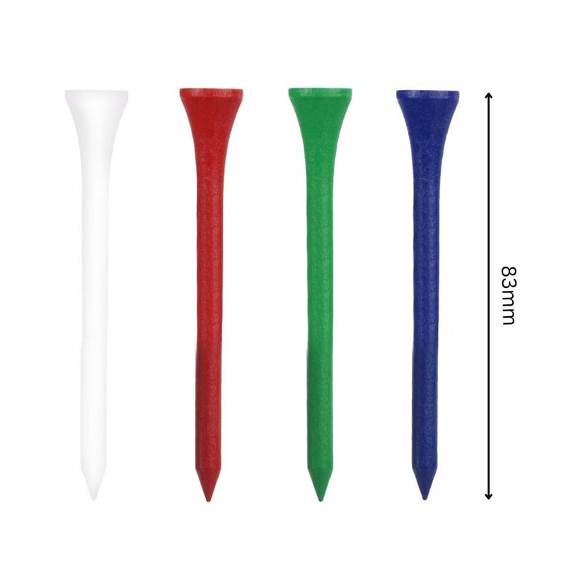 GolfBasic Store 83 mm Wooden Tees (Pack of 50 pcs) - Image 2