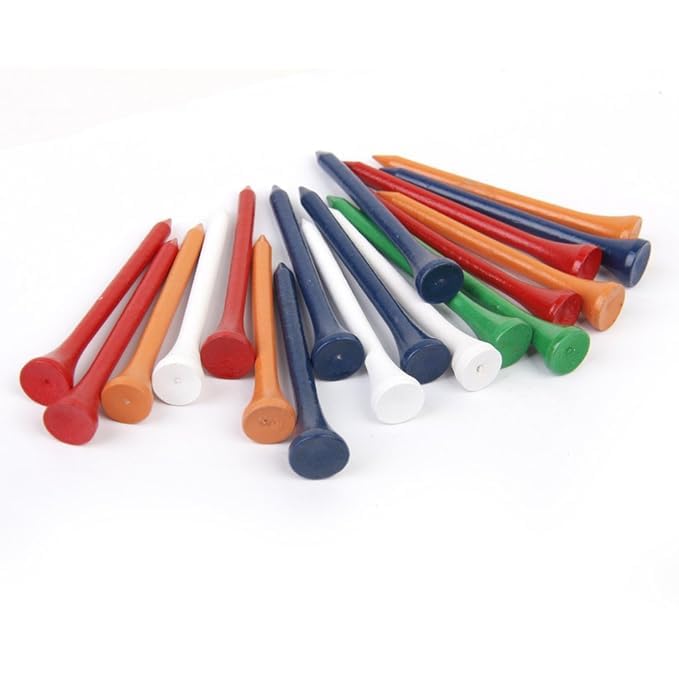 GolfBasic Store 83 mm Wooden Tees (Pack of 50 pcs) - Image 1