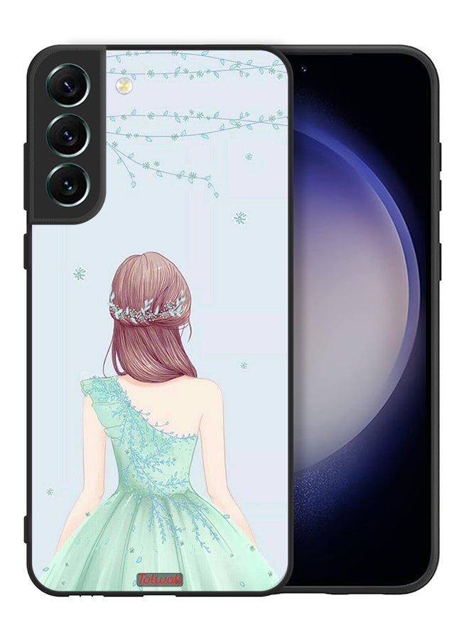 Tolwak Samsung Galaxy S21 FE 5G Protective Case Cover Cute Girl In Floral Dress - Image 2