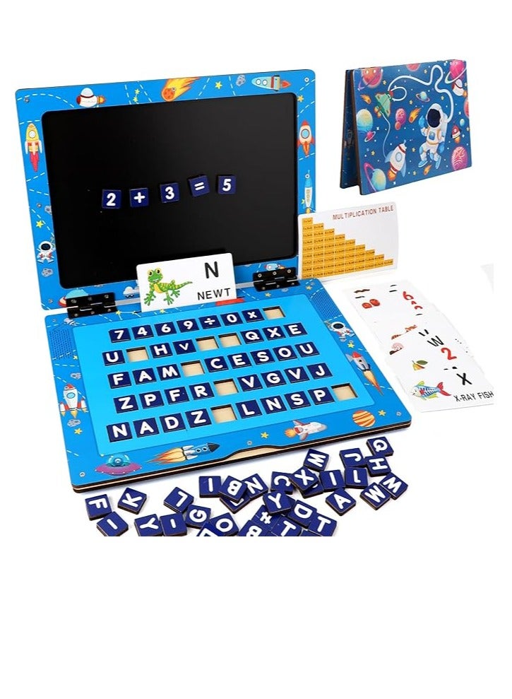 ألعاب ألغاز الكمبيوتر المحمول الأولى منتسوري كهدية عيد ميلاد للأولاد والبنات والأطفال - Image 1