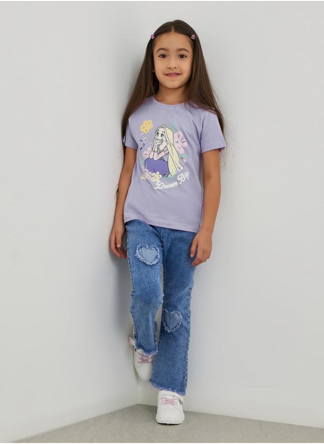 Styli Styli Girls Rapunzel Print Short Sleeve T-Shirt  - Image 2