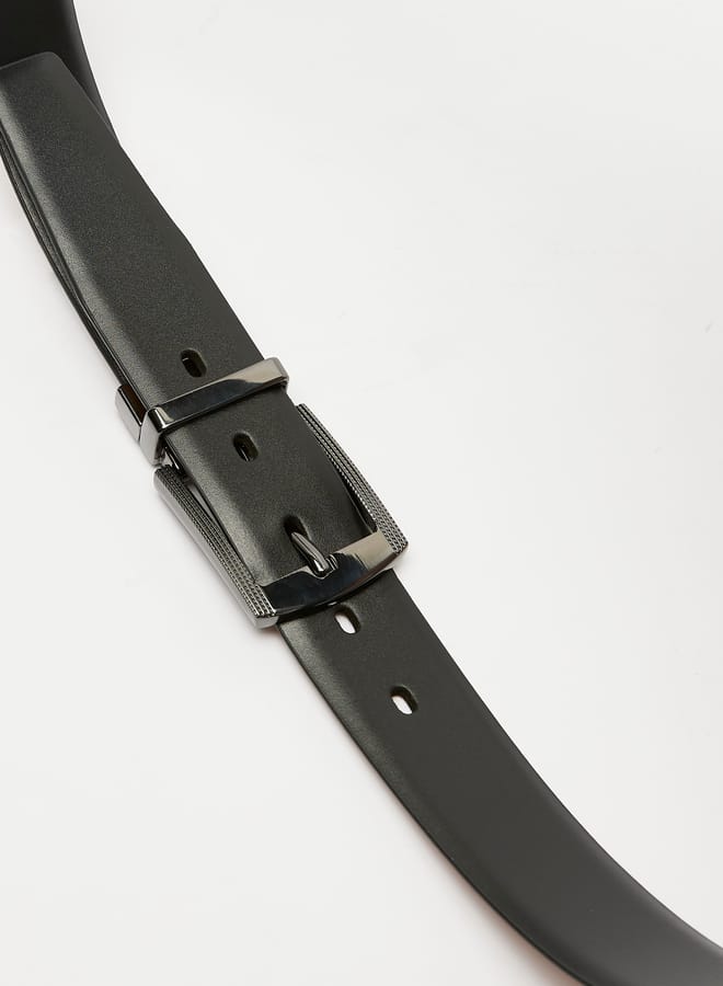 دوتشيني حزام خصر رجالي سادة بإبزيم دبوس - Image 3