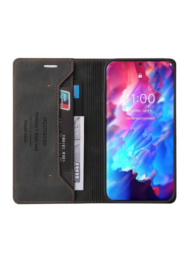 اس-توب جراب لهاتف Samsung Galaxy S23 Ultra 5G، جراب جلدي مضاد للسرقة مع حامل، قابل للطي أفقيًا - Image 4