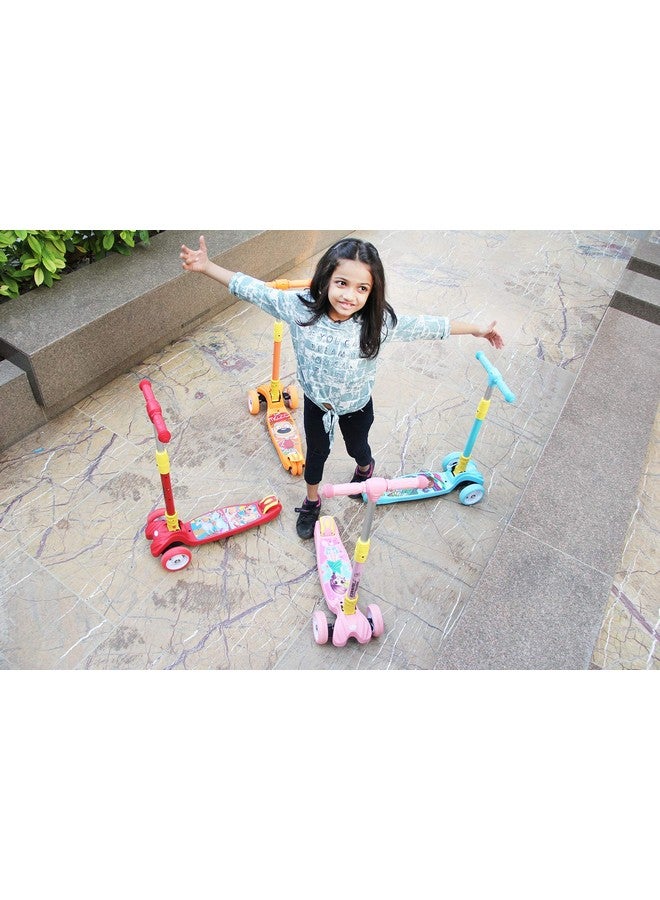 أر فور رابيت سكوتر R for Rabbit Road Runner للأطفال من سن 3 إلى 14 عامًا، ارتفاع قابل للتعديل، قابل للطي، عجلات LED PU وسعة وزن 75 كجم مع فرامل (أزرق) - Image 4