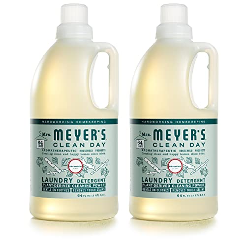 MRS. MEYER'S CLEAN DAY Liquid Laundry Detergent, Biodegradable Formula Infused with Essential Oils, Birchwood, 64 Fl oz (Pack of 2) - Image 5