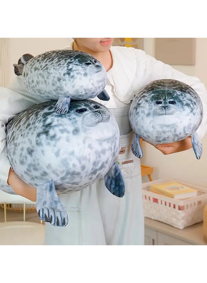 60cm Gray Seal Plush Toy Soft Sea Lion Stuffed Animal Birthday Gift Home Decor - Image 2