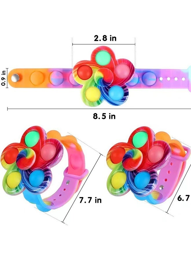 سواران دوّاران متوهّجان 2 قطعة، ألعاب تخفيف التوتر الحسية للأطفال والكبار، تخفيف القلق والتوتر، اضطراب فرط الحركة وتشتت الانتباه والتوحد، مناسبة للفتيات والفتيان، هدايا حفلات أعياد الميلاد، أكياس الهدايا، مكافآت الفصل (اللون عشوائي) - Image 2