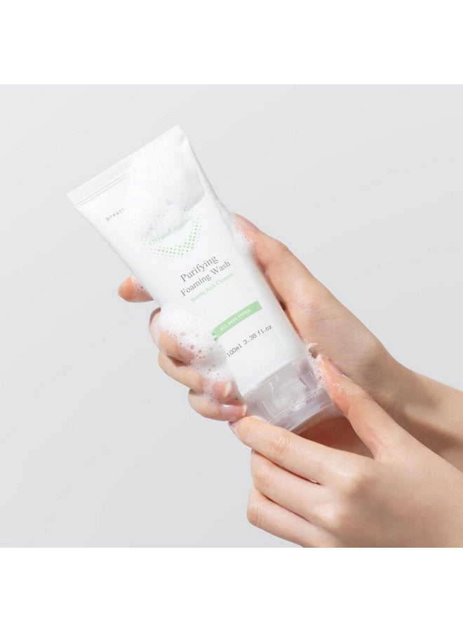 OxygenCeuticals Purifying Foaming Wash Antiacne Foaming Cleanser For Sensitive Skin With Wintergreen Extracts & Salicylic Acid For Acneprone Oily Skin 3.38 Oz (100Ml) - Image 4