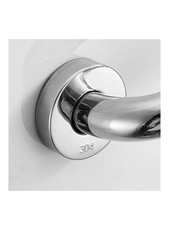 NIBEMINENT Bathroom Grab Bar Silver/Black 16.92inch - Image 3