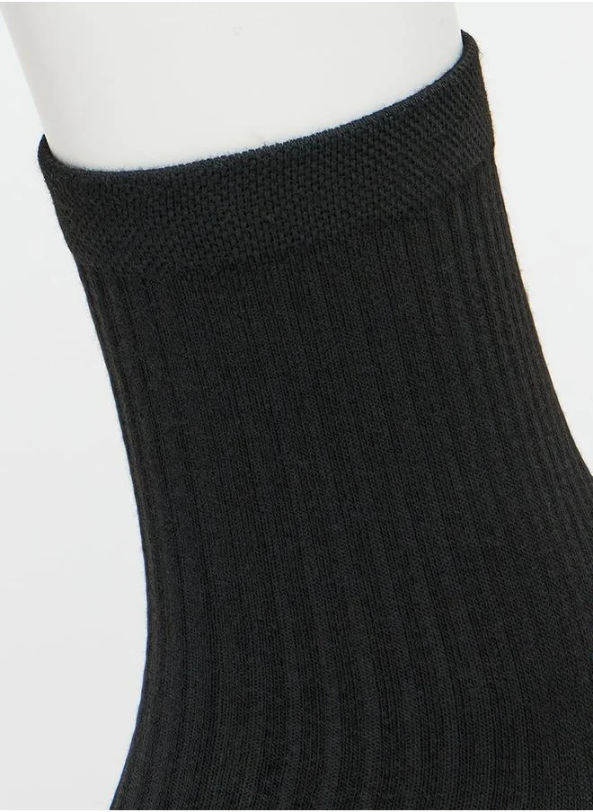 Styli Pack of 5 Solid Ankle Length Socks