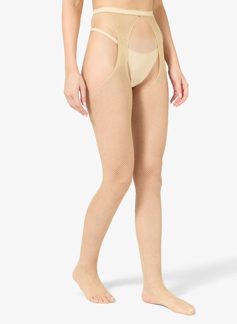 جينجر جوارب شفافة لامعة