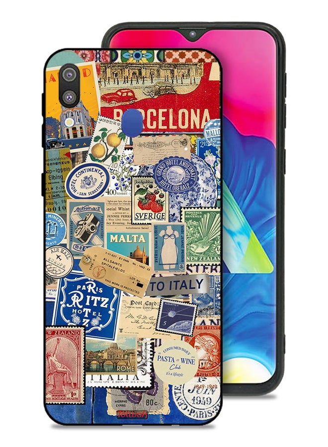 Tolwak Samsung Galaxy M20 Protective Case Cover Stickers Of Different Cities - Image 1