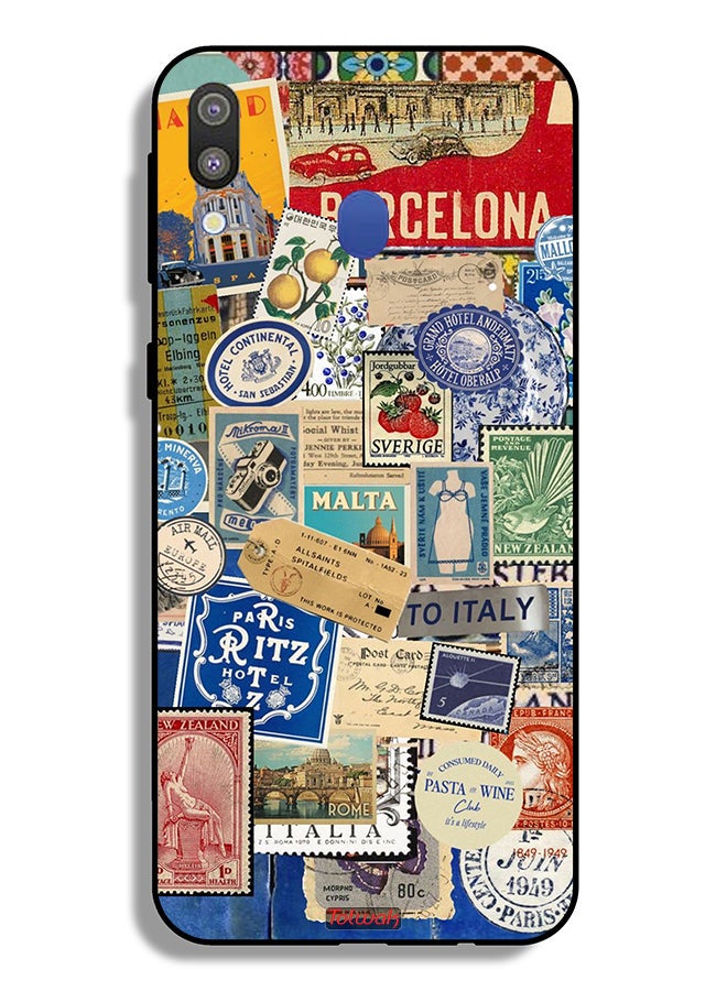 Tolwak Samsung Galaxy M20 Protective Case Cover Stickers Of Different Cities - Image 2