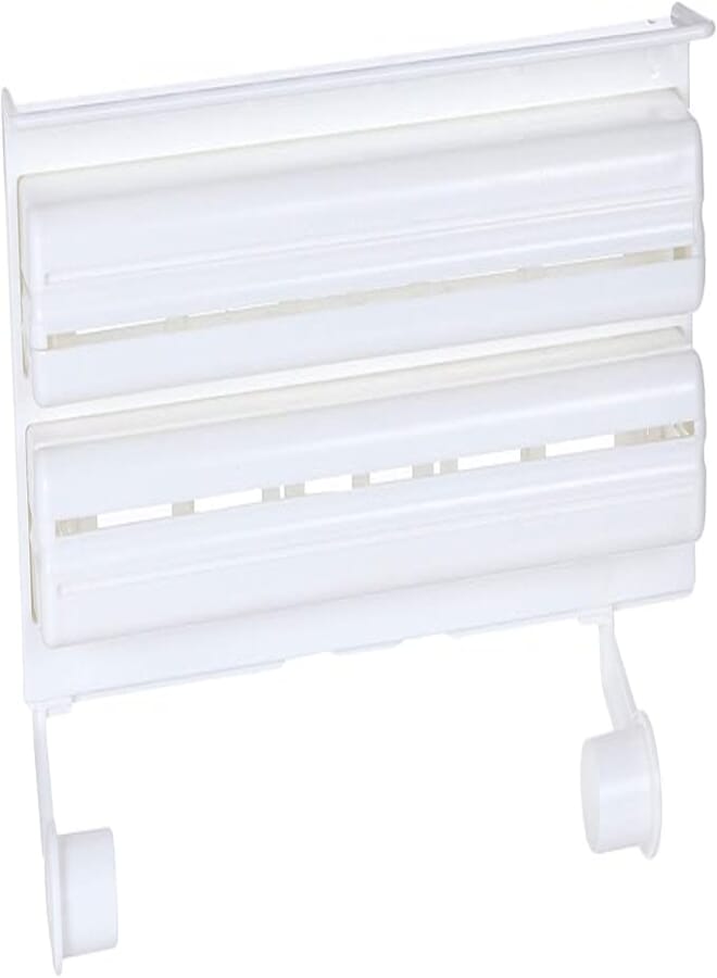 Spaceshoop Agfa Triple Holder for Tissues, Aluminum Foil and Plastic Wrap - White