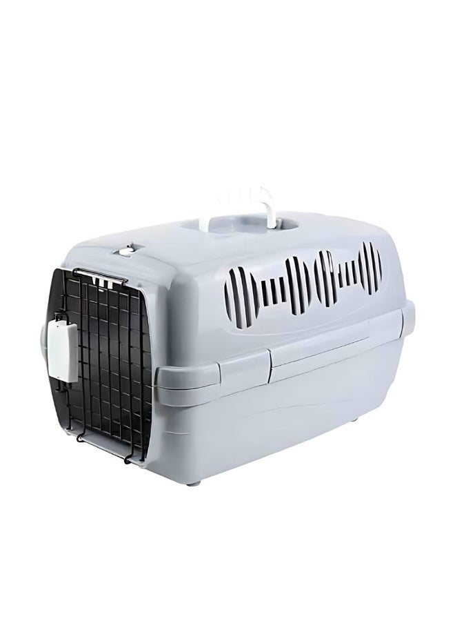 Pado Pet Carrier for Cats and Small Pets – Grey, 42 × 25 × 25 cm - Image 1