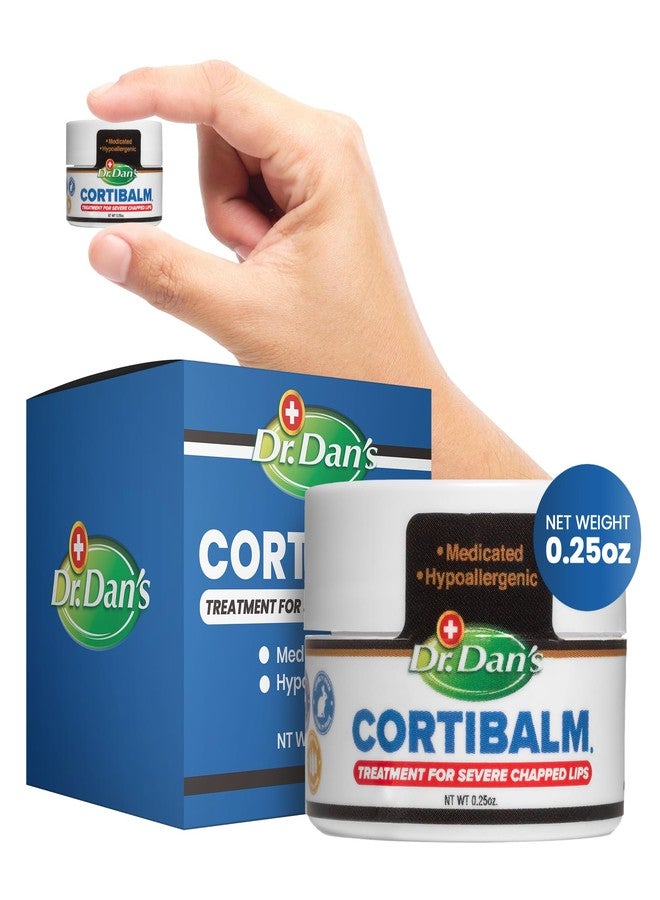 Dr. Dans Dr. Dan's Cortibalm Jar - 1 Pack - for Dry Cracked Lips - Healing Lip Balm Jar for Severely Chapped Lips - Designed for Men, Women and Children - - Image 1