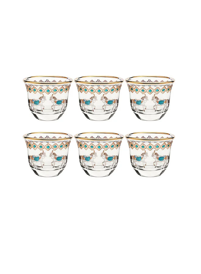 Villeroy & Boch 6-Piece Horse Tiffany Gawa Cups