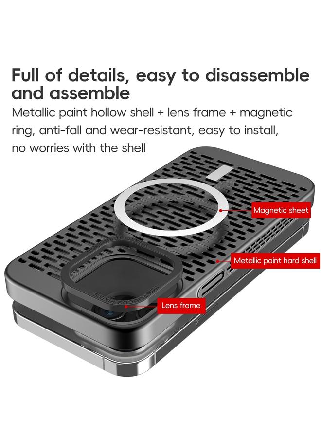 S-TOP Case For iPhone 15 Pro Max Hollow Cooling MagSafe Phone Case - Image 2