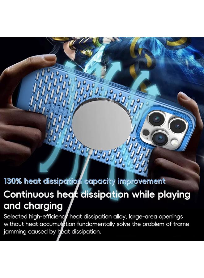 S-TOP Case For iPhone 15 Pro Max Hollow Cooling MagSafe Phone Case - Image 3