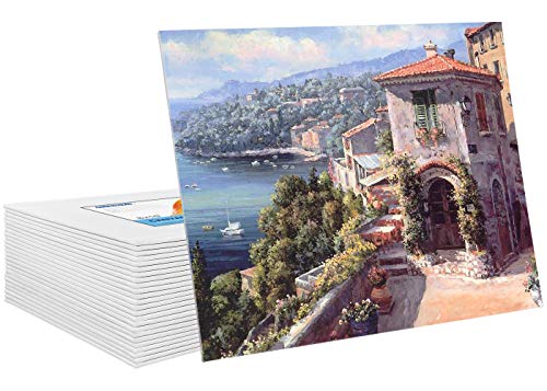 FIXSMITH Canvas Boards for Painting 8x10 Inch, Super Value 24 Pack Paint Canvases, White Blank Canvas Panels, 100% Cotton Primed, Painting Art Supplies - Image 5