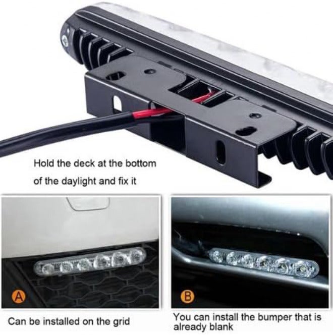 2 LED Daytime Running Lights DRL Fog, 12V, Universal - Image 5