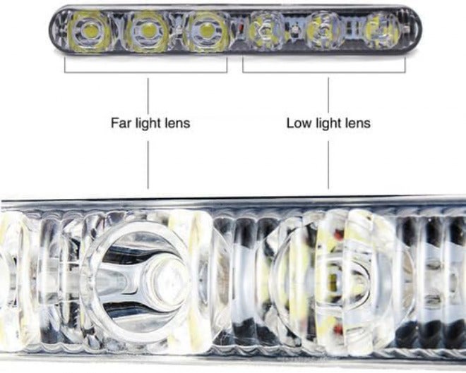2 LED Daytime Running Lights DRL Fog, 12V, Universal - Image 3